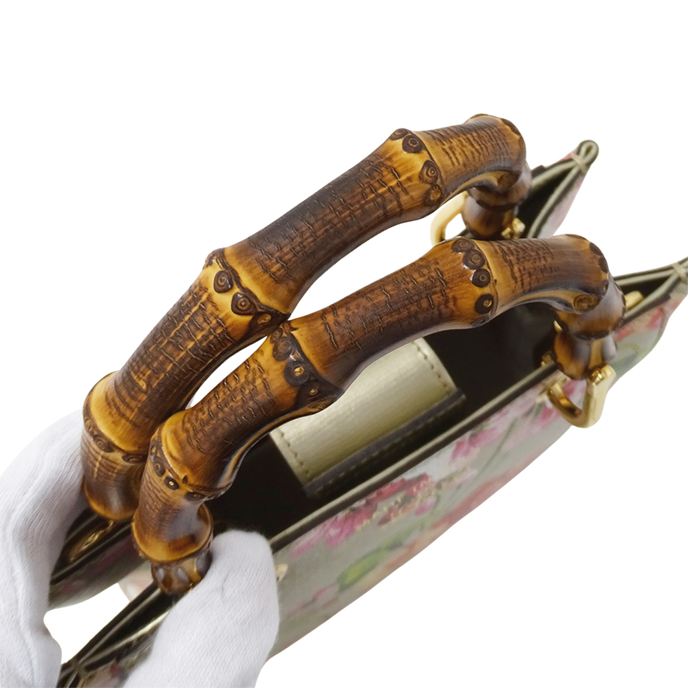 GUCCI Authentic Gold Leather Bamboo Shoulder Bag - Picture 14 of 14
